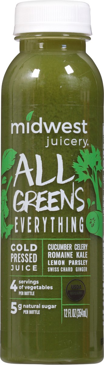 slide 3 of 9, Midwest Juicery All Greens Juice - 12 oz, 12 oz