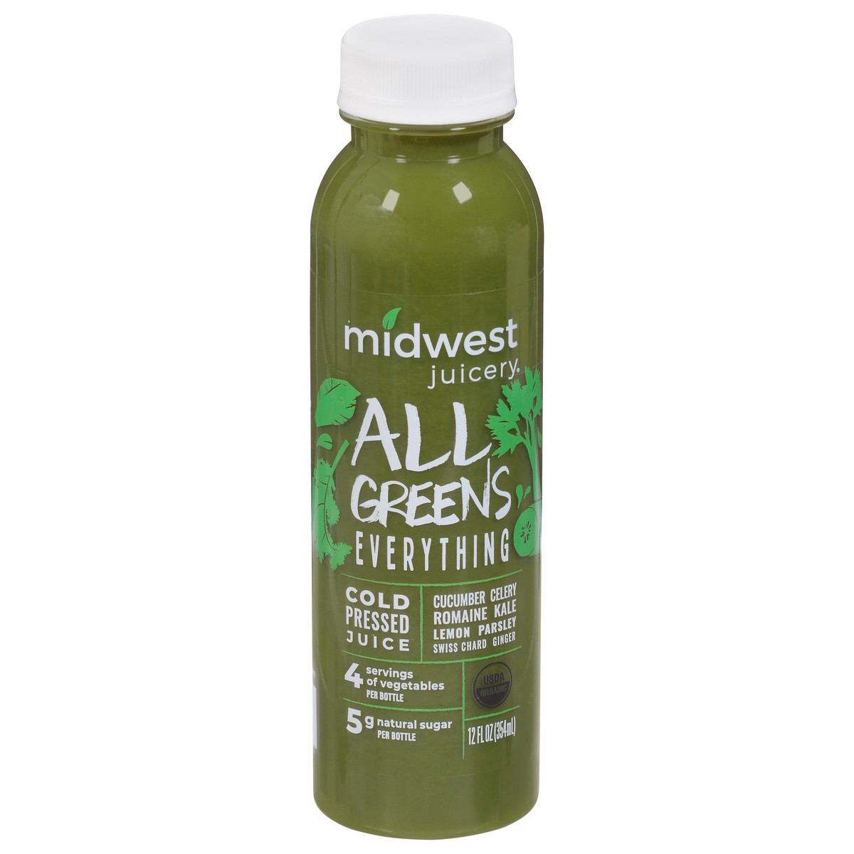 slide 1 of 9, Midwest Juicery All Greens Juice - 12 oz, 12 oz