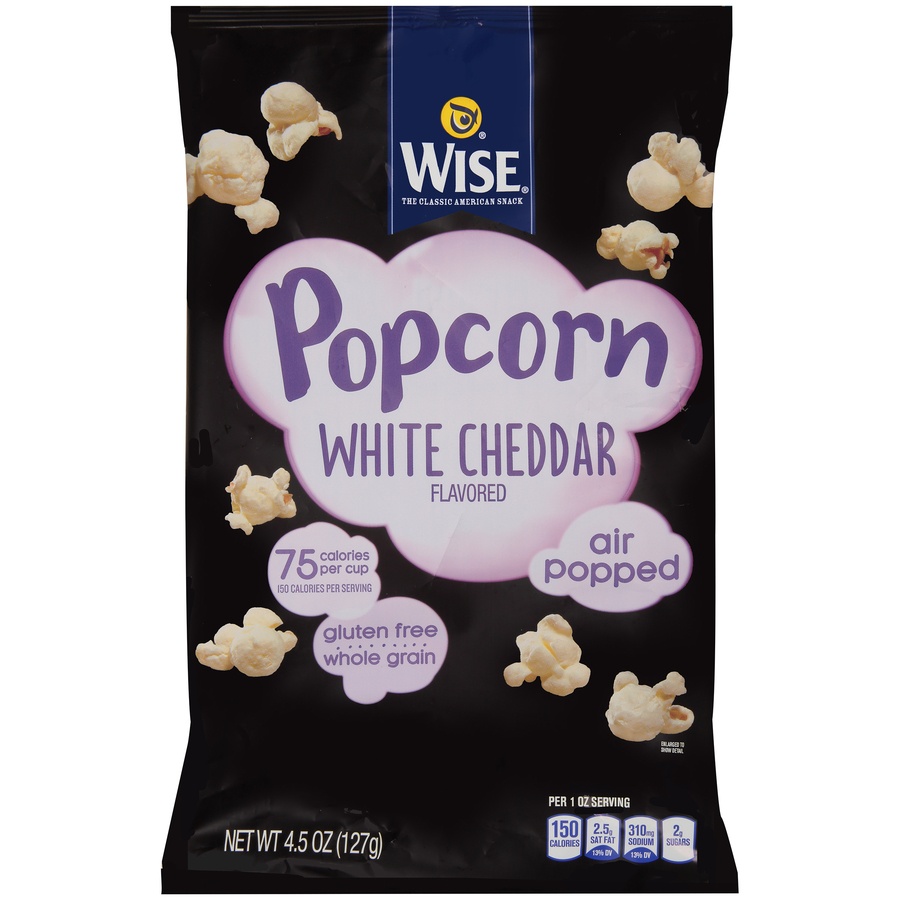 slide 1 of 6, Wise White Cheddar Popcorn, 4.5 oz