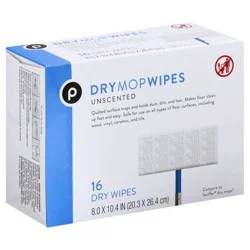 Publix Unscented Dry Mop Wipes