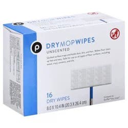 Publix Unscented Dry Mop Wipes