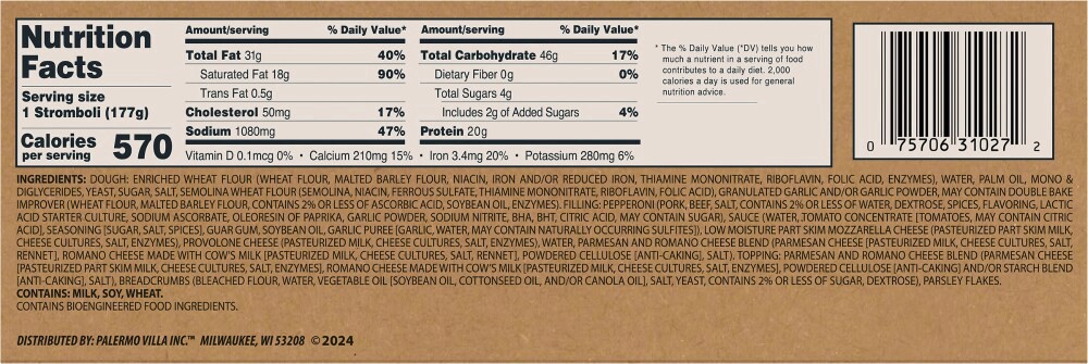 slide 3 of 3, Screamin' Sicilian® Stromboli Pepperoni, 6.25 oz