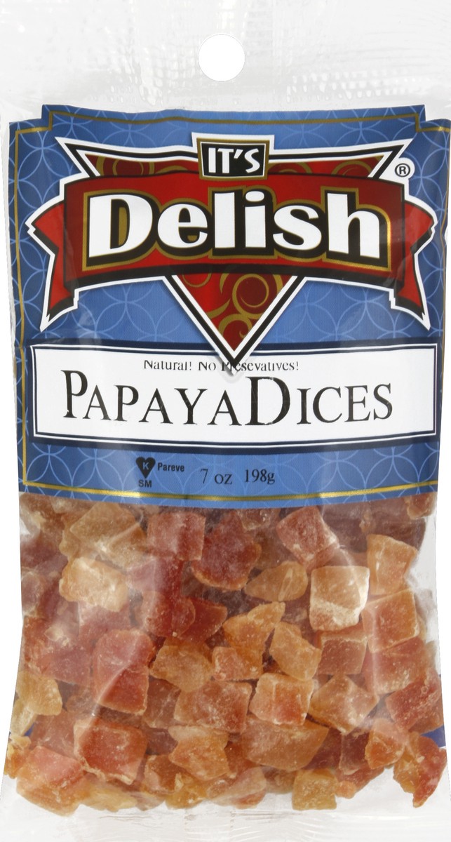 slide 1 of 4, It's Delish Papaya Dices 7 oz, 7 oz