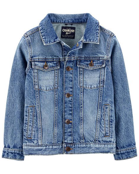 slide 1 of 3, Oshkosh Kid Favorite: Denim Jacket Spring Blue Indigo 8, 1 ct