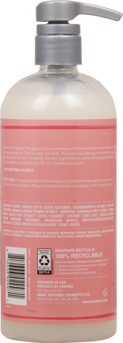 slide 4 of 12, Renpure Hydrating Peach Blossom Body Wash 24 fl oz, 24 fl oz