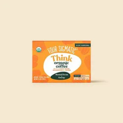 Four Sigmatic Think with Lion's Mane and Chaga POD Medium Dark Roast Coffee - 10 ct