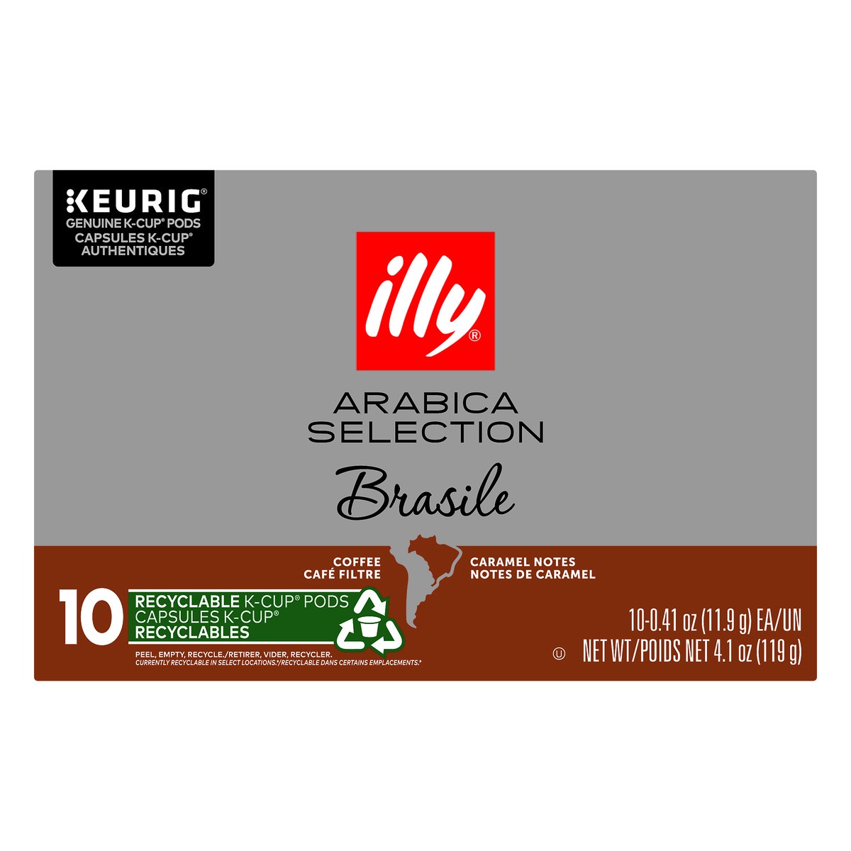 slide 1 of 7, illy Arabica Selection Brasile K-Cup Pods Coffee 10 ea, 10 ct