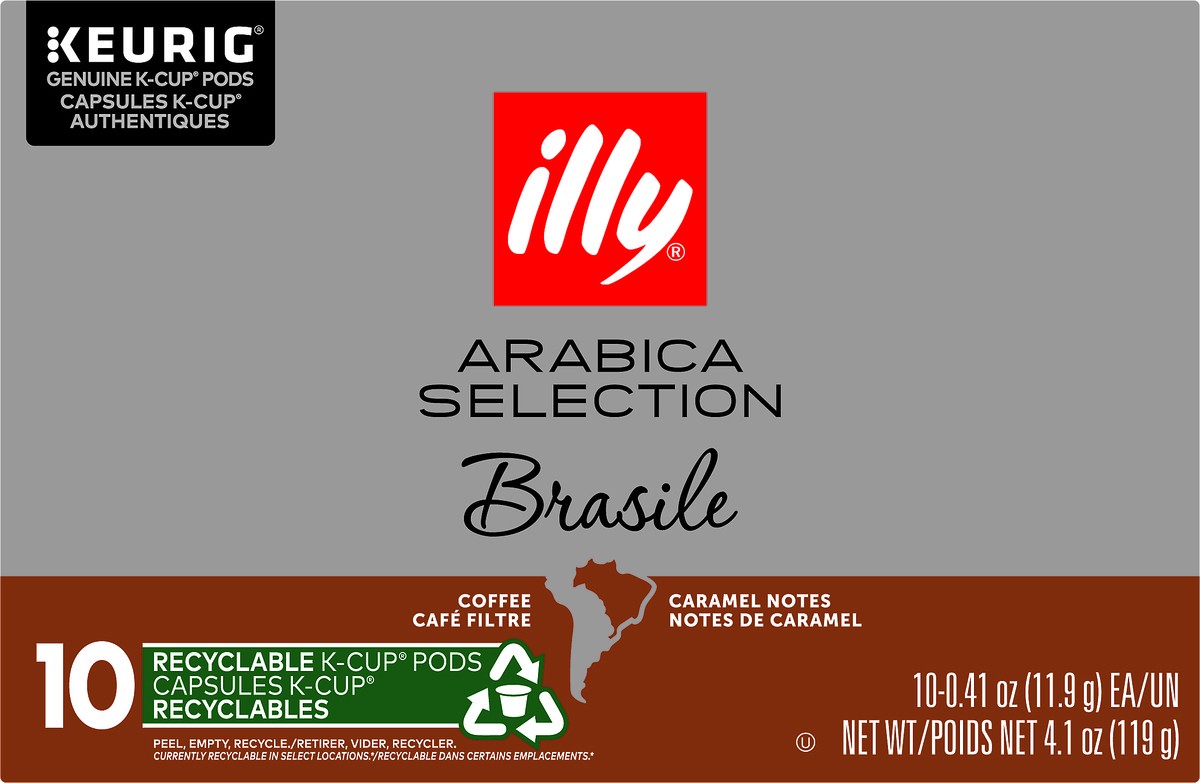 slide 6 of 7, illy Arabica Selection Brasile K-Cup Pods Coffee 10 ea, 10 ct