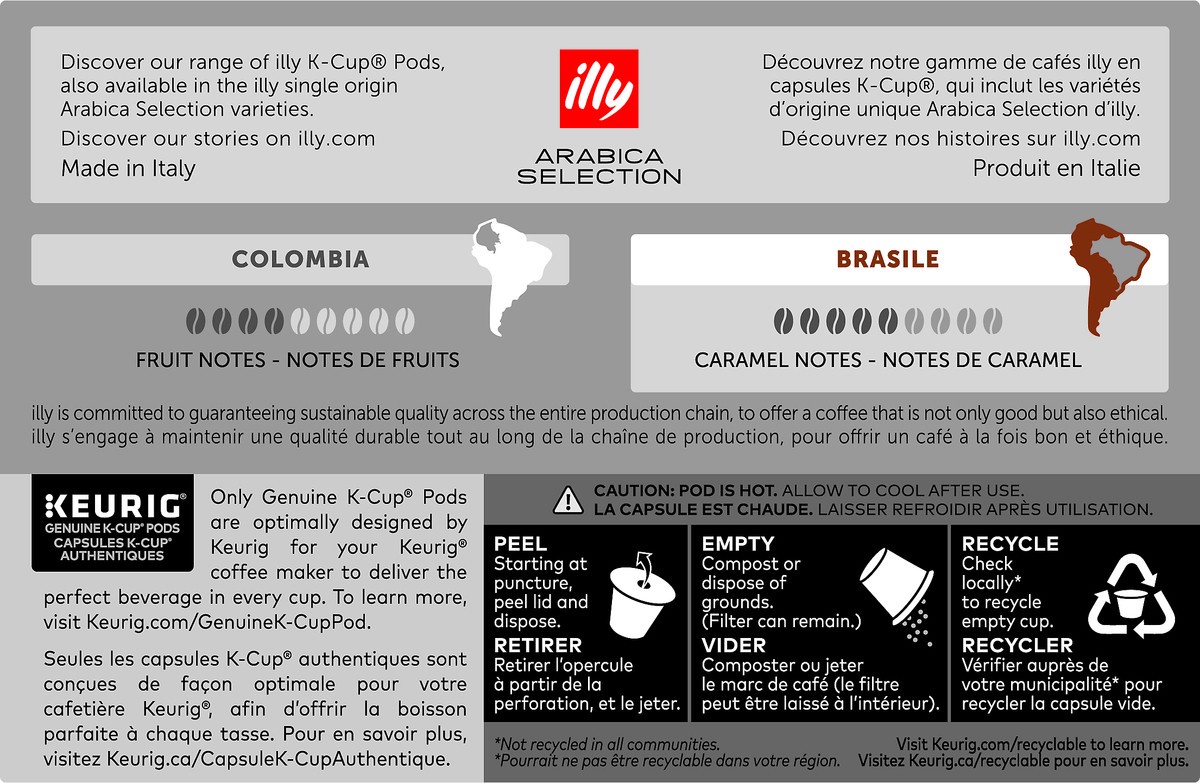 slide 7 of 7, illy Arabica Selection Brasile K-Cup Pods Coffee 10 ea, 10 ct