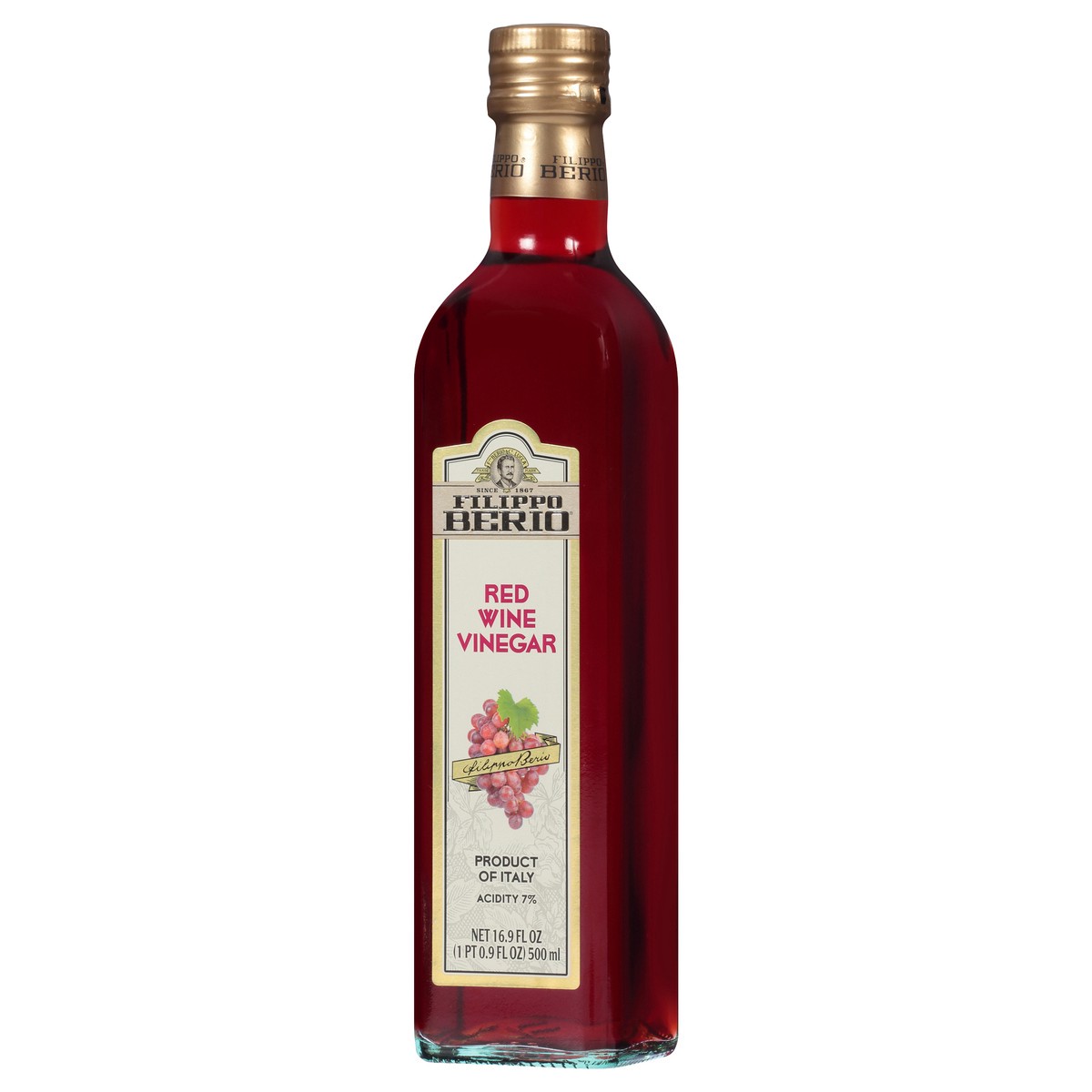 slide 5 of 9, Filippo Berio Red Wine Vinegar 16.9 fl oz, 16.9 fl oz