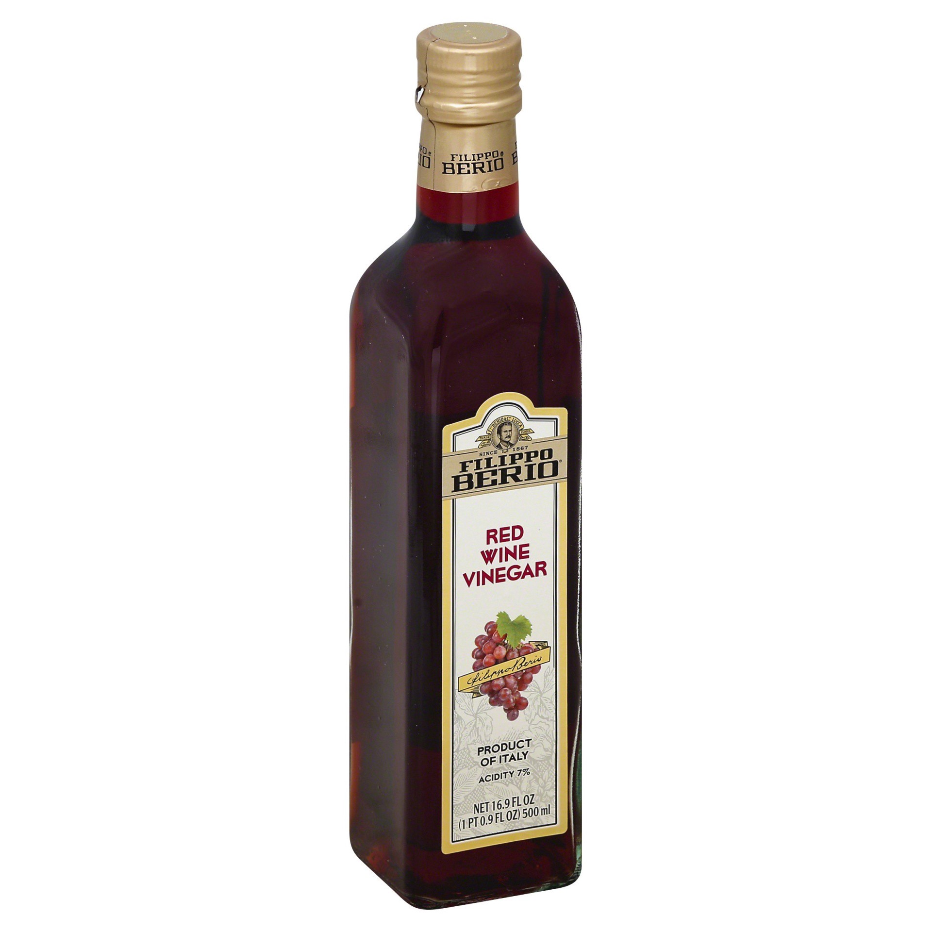 slide 1 of 9, Filippo Berio Red Wine Vinegar 16.9 fl oz, 16.9 fl oz