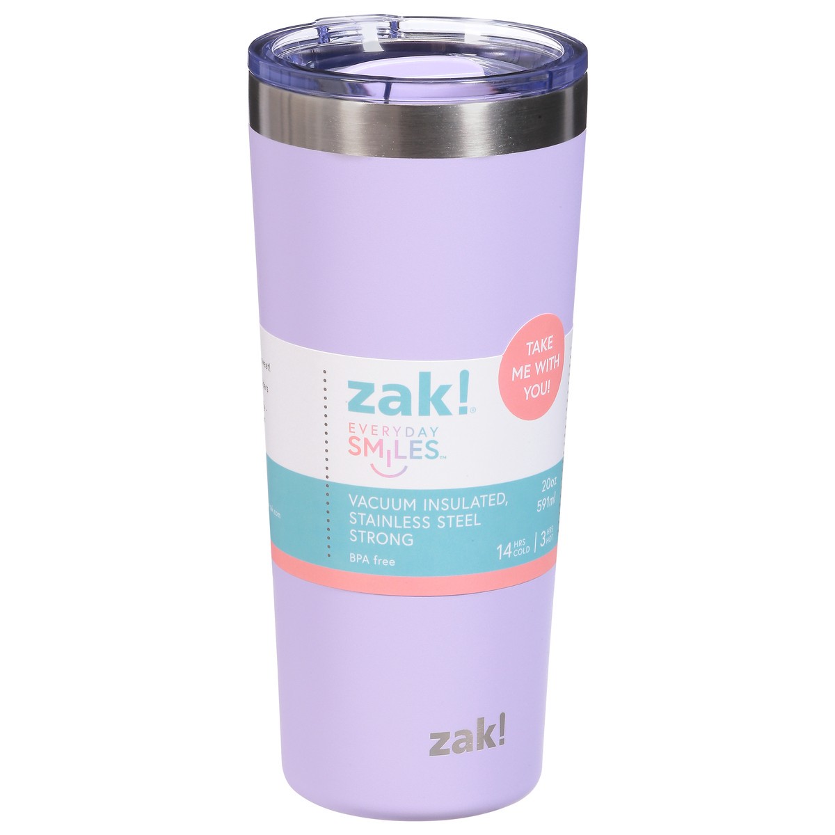 slide 2 of 9, Zak! Designs Zak Designs, Inc. Zak! Tumbler, Lavender, 20 Ounce, 1 ct