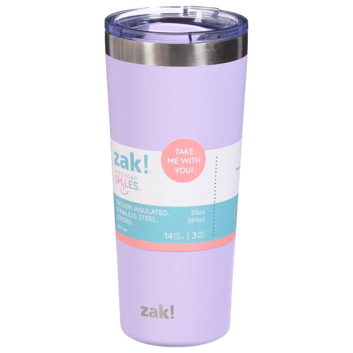slide 3 of 9, Zak! Designs Zak Designs, Inc. Zak! Tumbler, Lavender, 20 Ounce, 1 ct