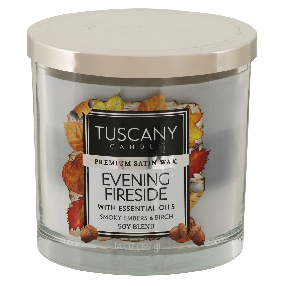 slide 1 of 9, Tuscany Jar Candle Evening Fireside, 1 ct