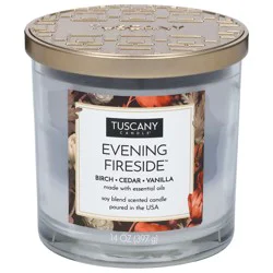 Tuscany Candle Soy Blend Scented Evening Fireside Candle - 1 Each