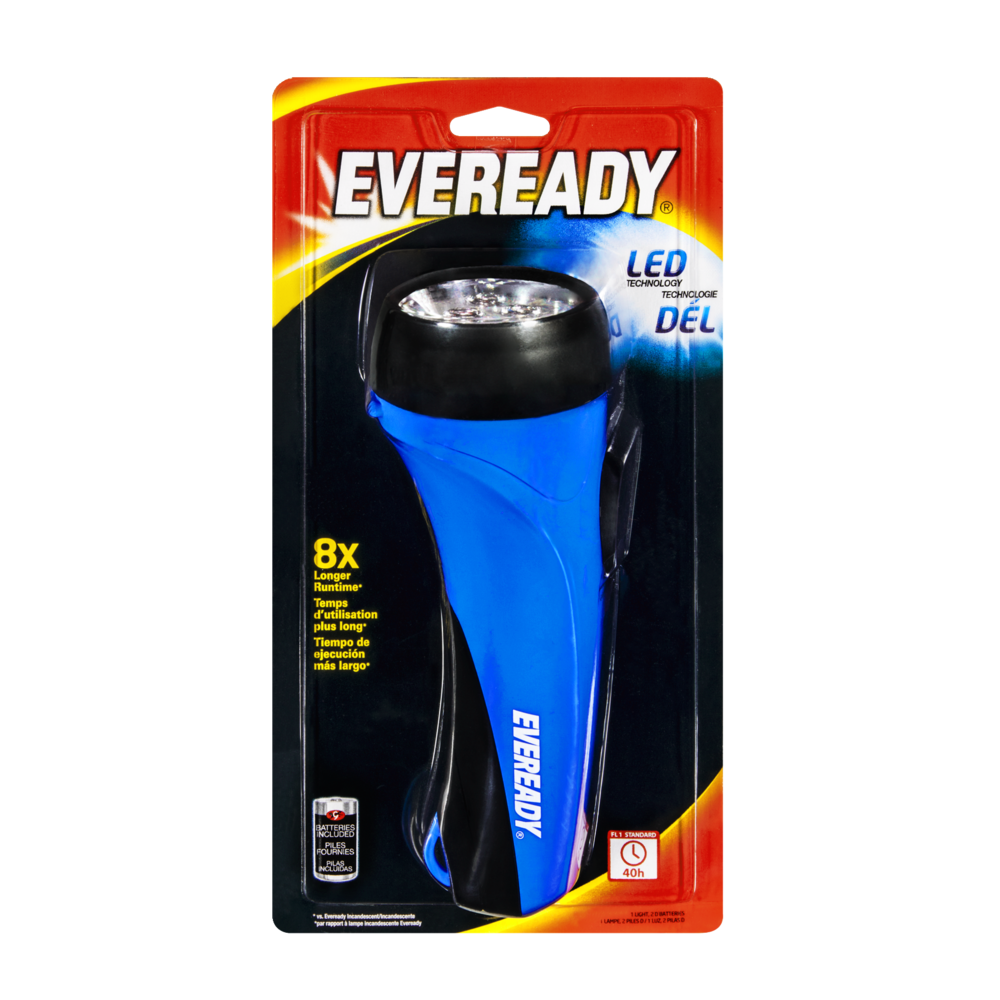 slide 1 of 1, Eveready LED Flashlight - Red, 1 ct