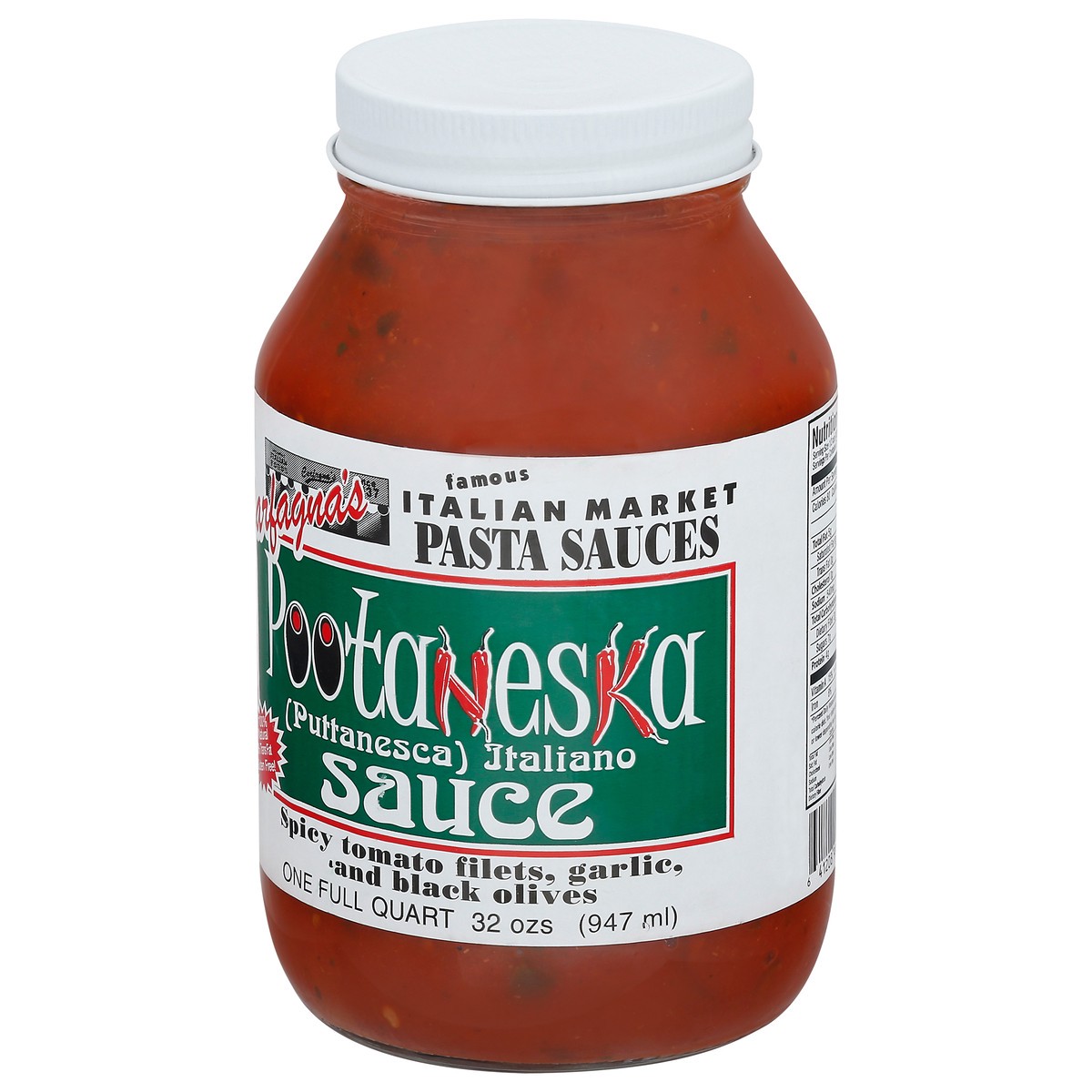 slide 6 of 13, Carfagna's Puttanesca Italiano Pasta Sauce - 1 qt, 1 qt
