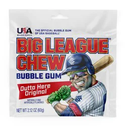 Big League Chew Original Bubble Gum - 2.12 oz