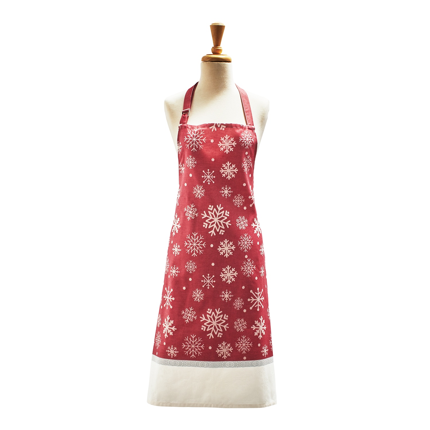 slide 1 of 1, Sur La Table Jacquard Snowflake Christmas Apron, 38 in x 28 in