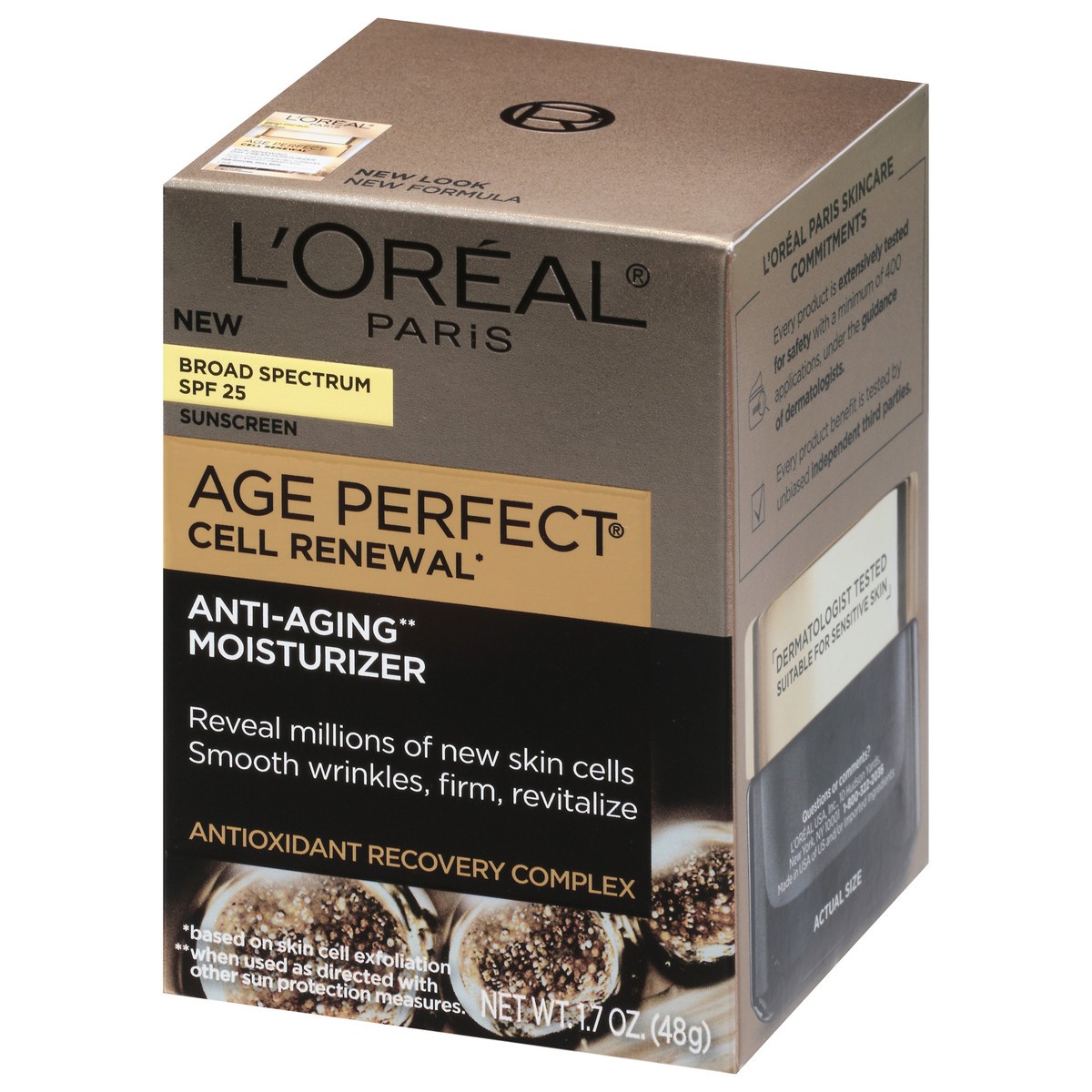 slide 5 of 9, L'Oréal L'Oreal Paris Age Perfect Cell Renewal Anti-Aging Day Moisturizer SPF 25, 1.7 oz