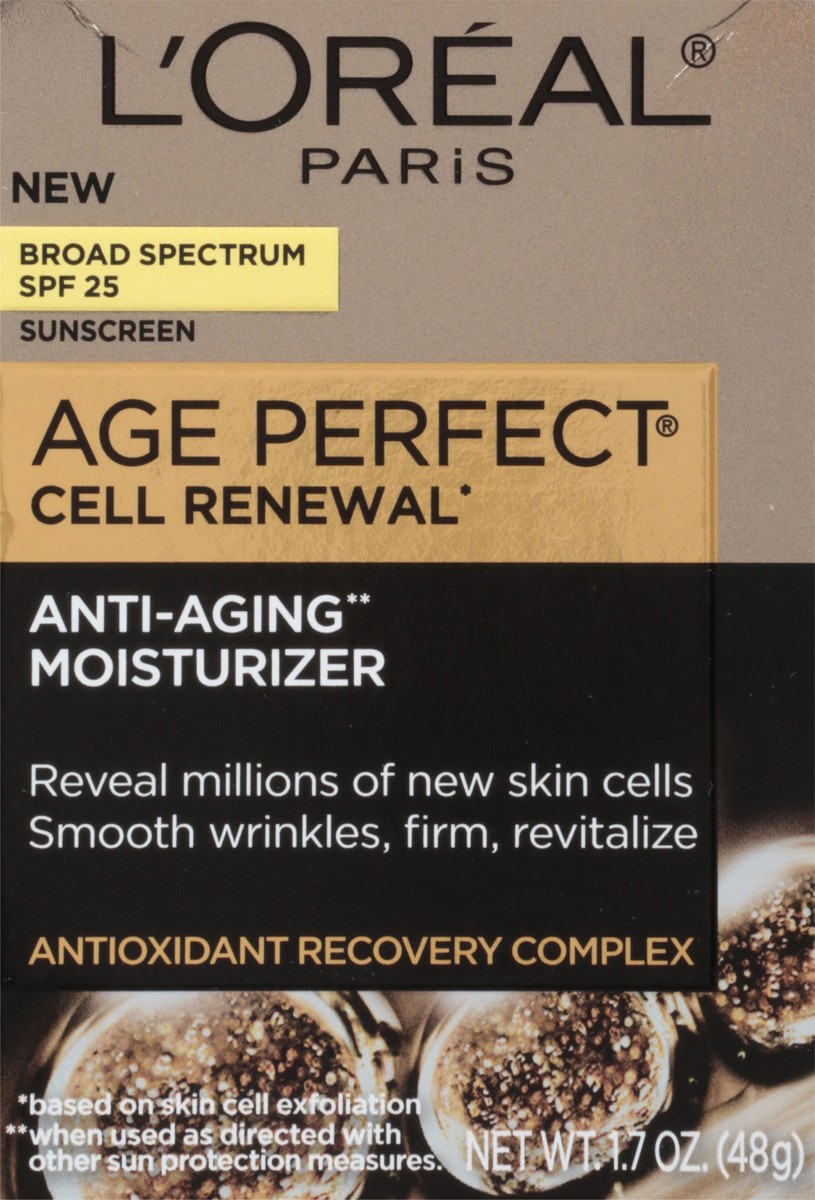 slide 8 of 9, L'Oréal L'Oreal Paris Age Perfect Cell Renewal Anti-Aging Day Moisturizer SPF 25, 1.7 oz