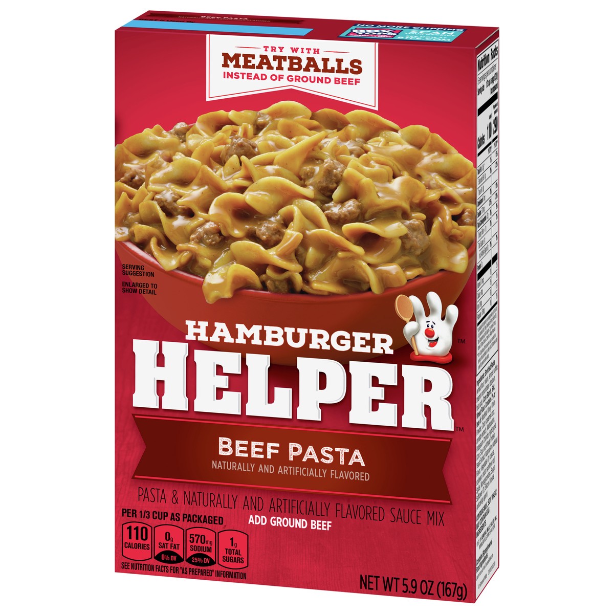 slide 12 of 14, Hamburger Helper, Beef Pasta, 5.9 oz box, 5.9 oz