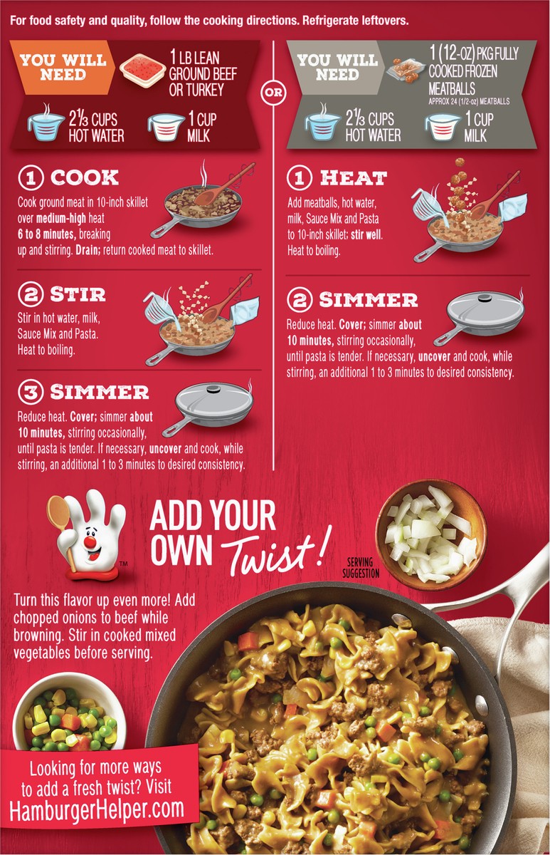 slide 5 of 14, Hamburger Helper, Beef Pasta, 5.9 oz box, 5.9 oz