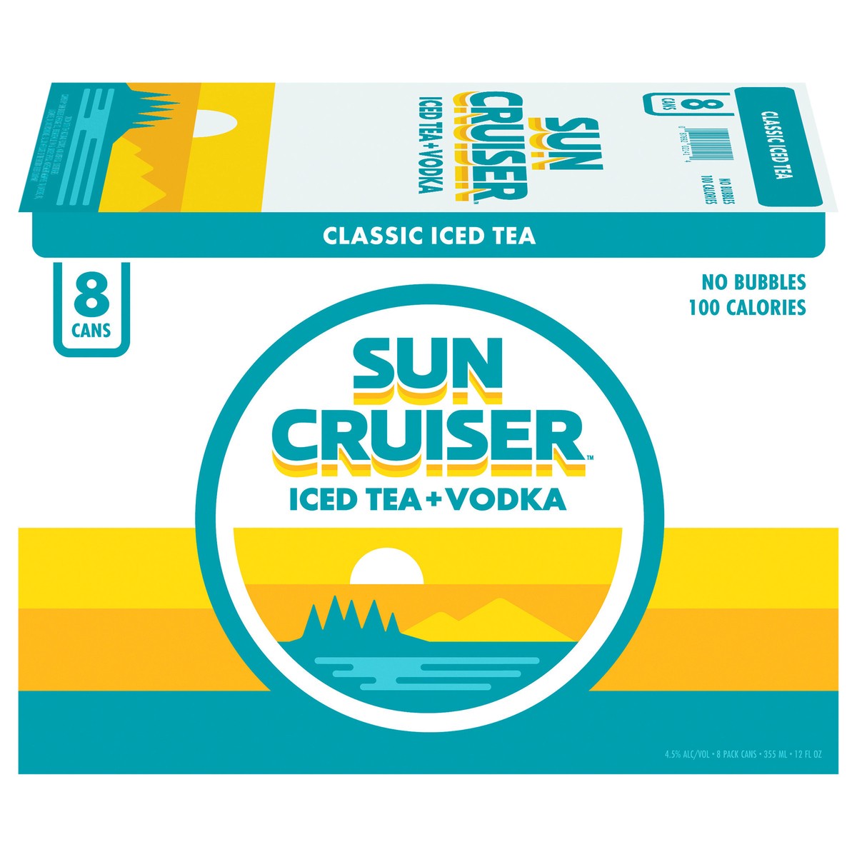 slide 1 of 4, Sun Cruiser Iced Tea Vodka, Classic Iced Tea (12 fl. oz. Can, 8pk.), 8 ct