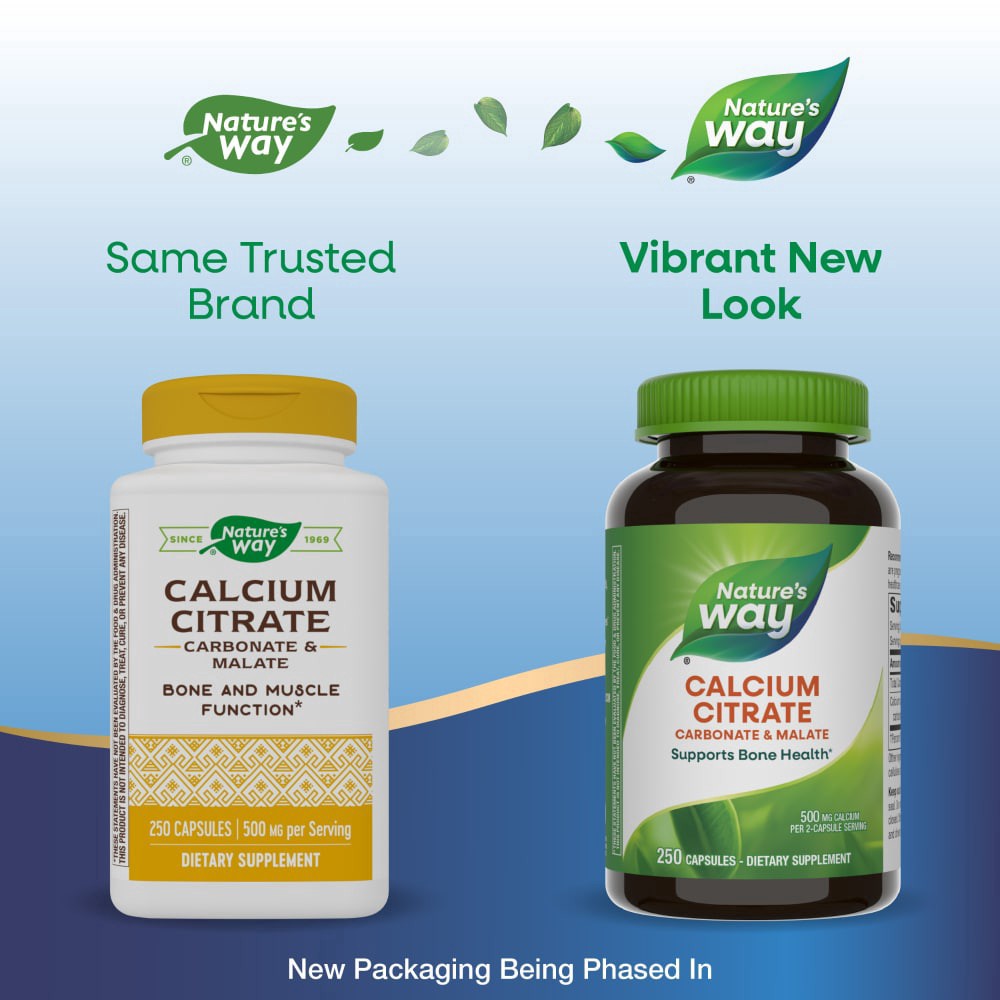 slide 3 of 6, Nature's Way Calcium Citrate Dietary Supplement, 250 ct