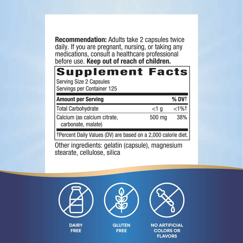 slide 2 of 6, Nature's Way Calcium Citrate Dietary Supplement, 250 ct