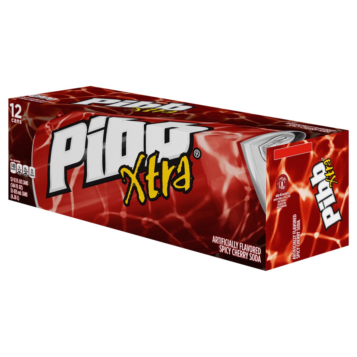 slide 5 of 15, Pibb Xtra Fridge Pack Soda Soft Drinks, 12 fl oz, 12 Pack, 12 ct