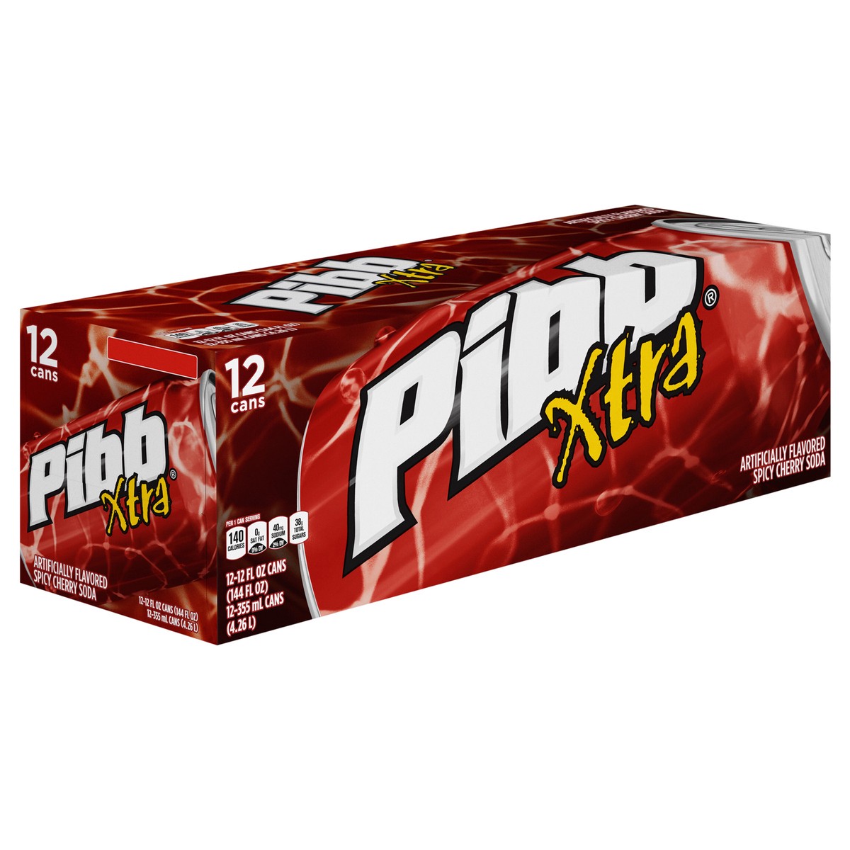 slide 11 of 15, Pibb Xtra Fridge Pack Soda Soft Drinks, 12 fl oz, 12 Pack, 12 ct