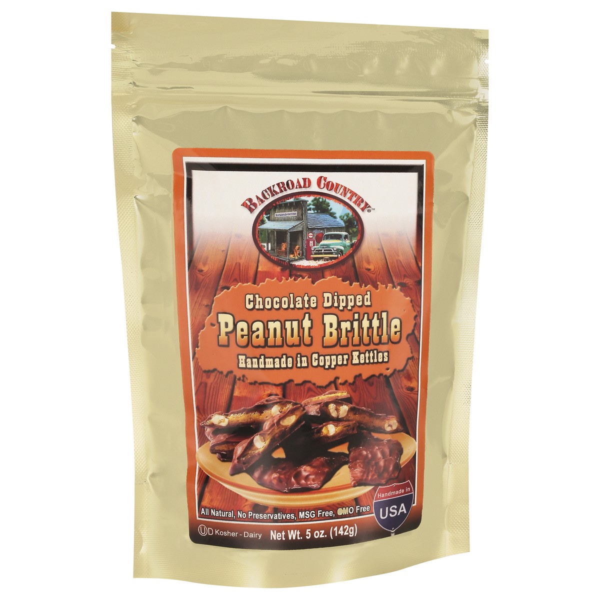 slide 2 of 9, Backroad Country Chocolate Dipped Peanut Brittle 5 oz, 5 oz
