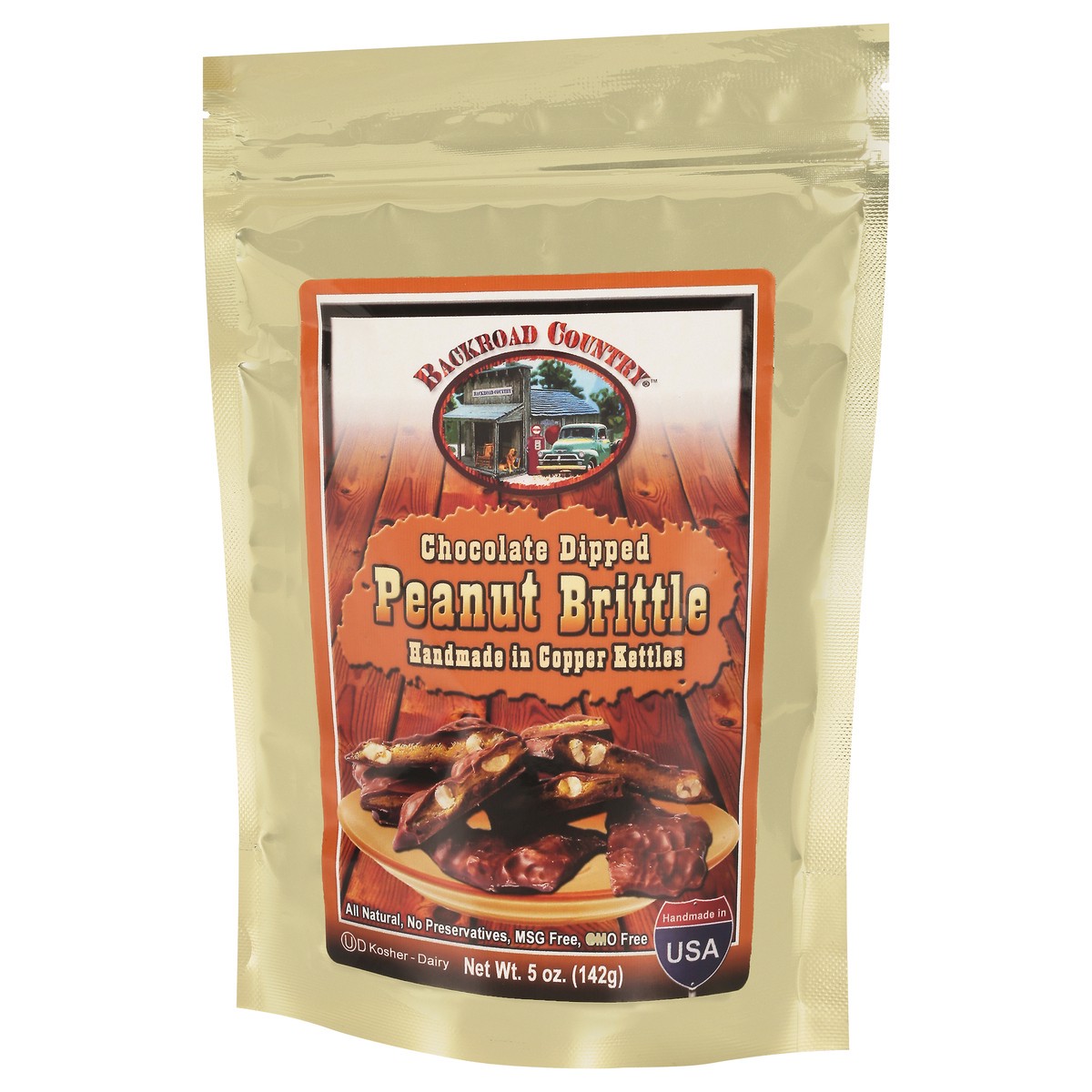 slide 8 of 9, Backroad Country Chocolate Dipped Peanut Brittle 5 oz, 5 oz