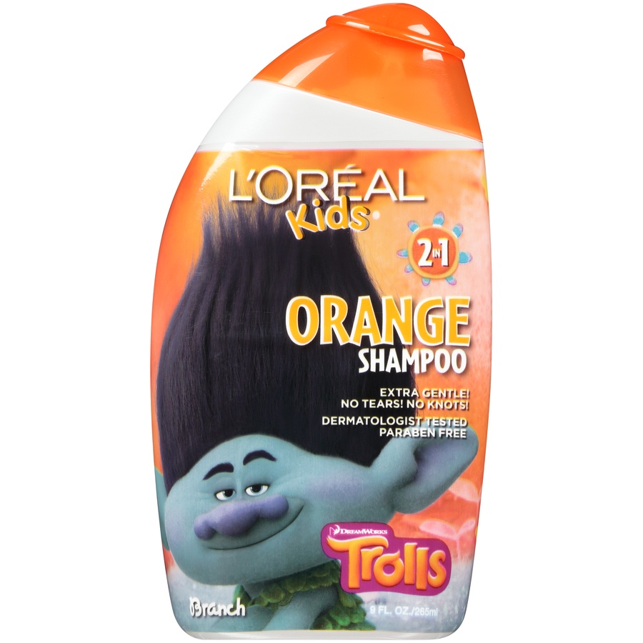 slide 2 of 5, L'Oréal Dragon 2 Kids Extra Gentle 2 in 1 Orange Shampoo, 9 fl oz