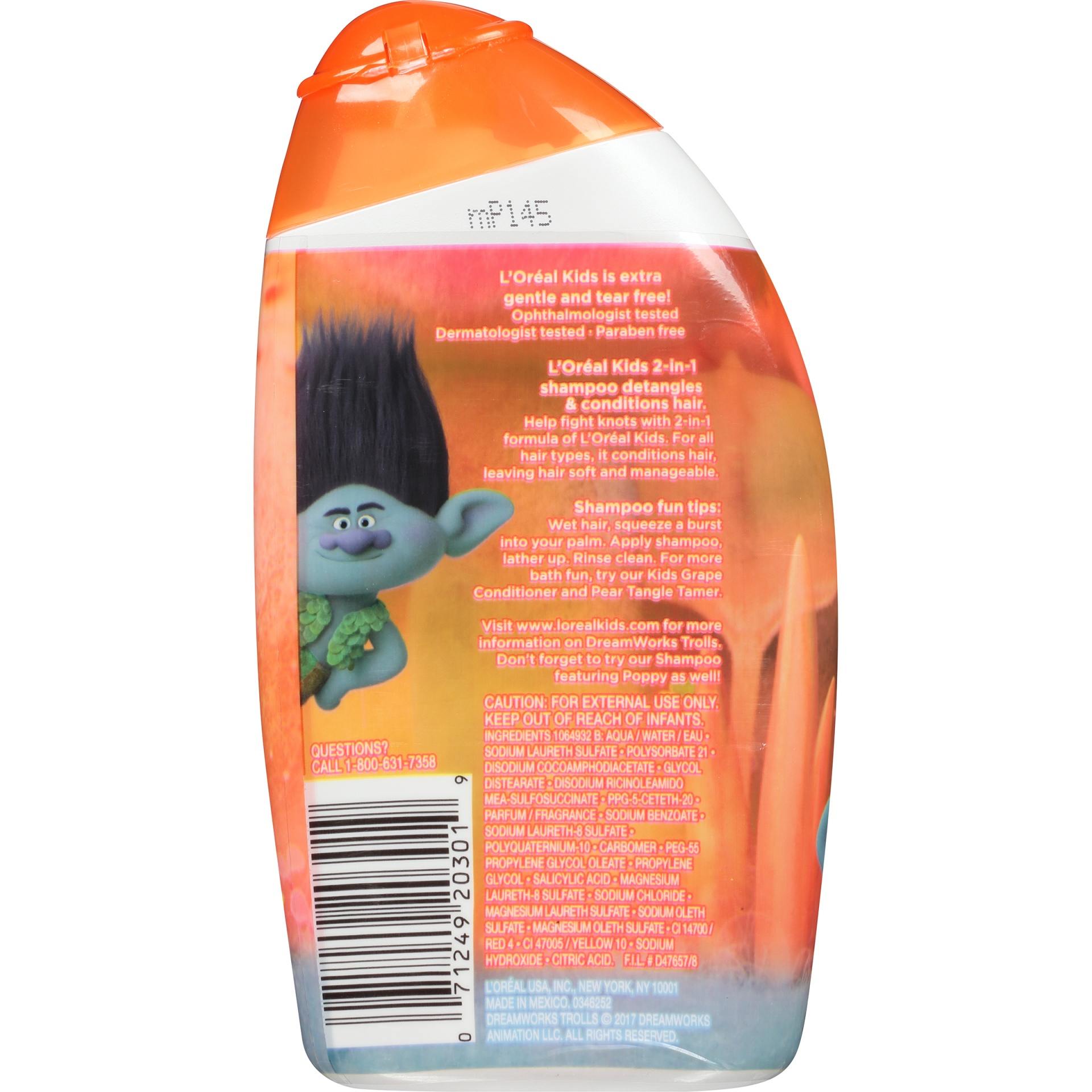 slide 5 of 5, L'Oréal Dragon 2 Kids Extra Gentle 2 in 1 Orange Shampoo, 9 fl oz