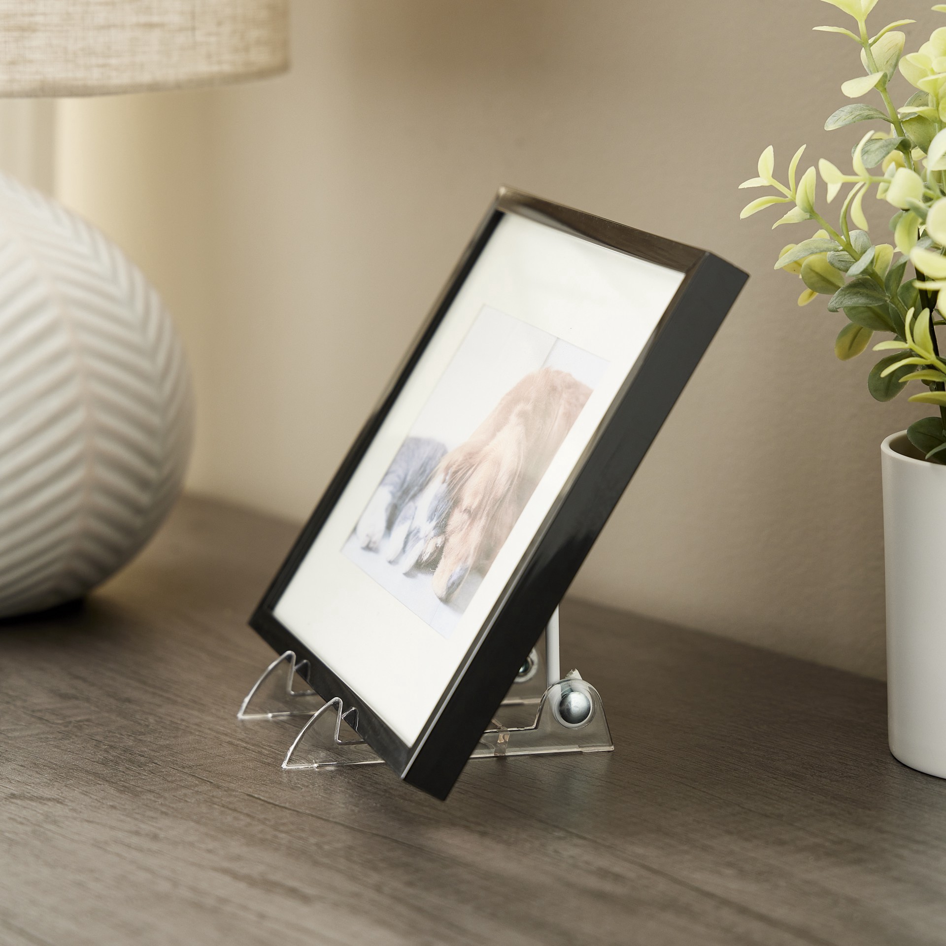 slide 2 of 3, Folding Easel With Clear Base By Studio Decor, 2 in