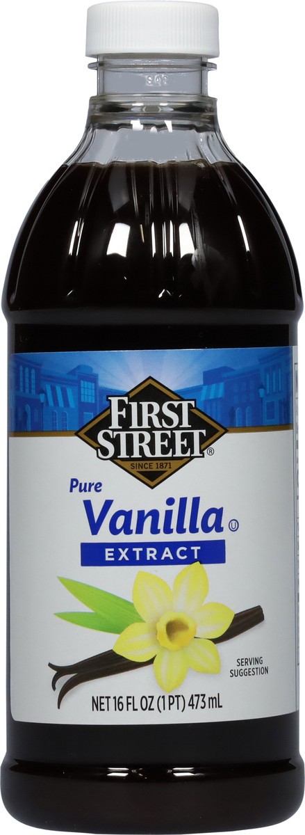 slide 13 of 13, First Street Pure Vanilla Extract, 16 oz