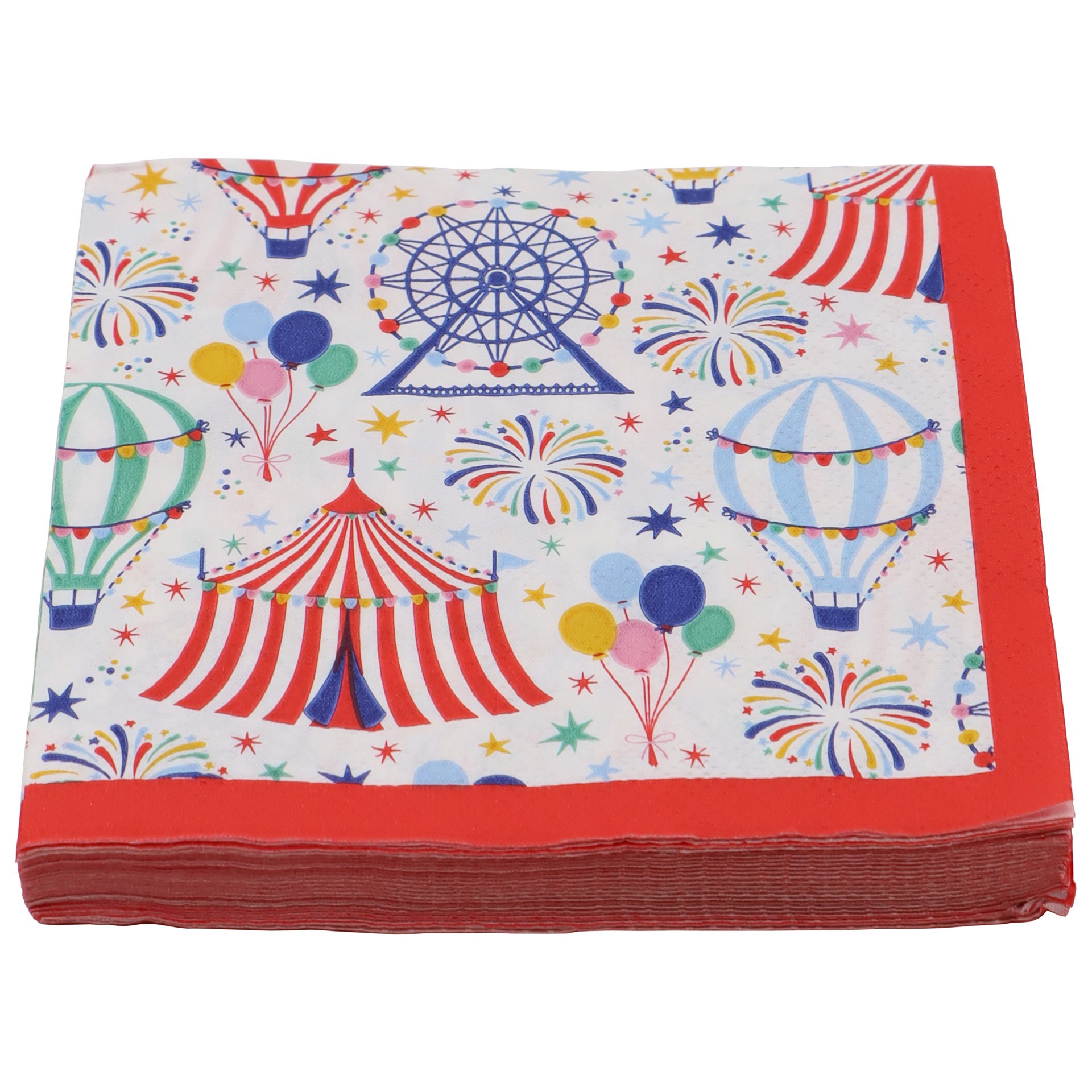 slide 2 of 3, Circus Beverage Napkins, 20ct. By Celebrate It, 20 ct