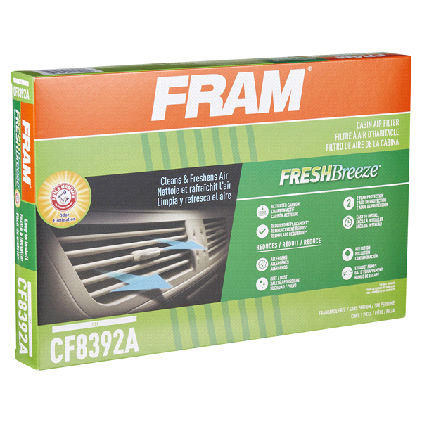 slide 19 of 29, Fram Fresh Breeze Cabin Air Filter CF8392A, 1 ct