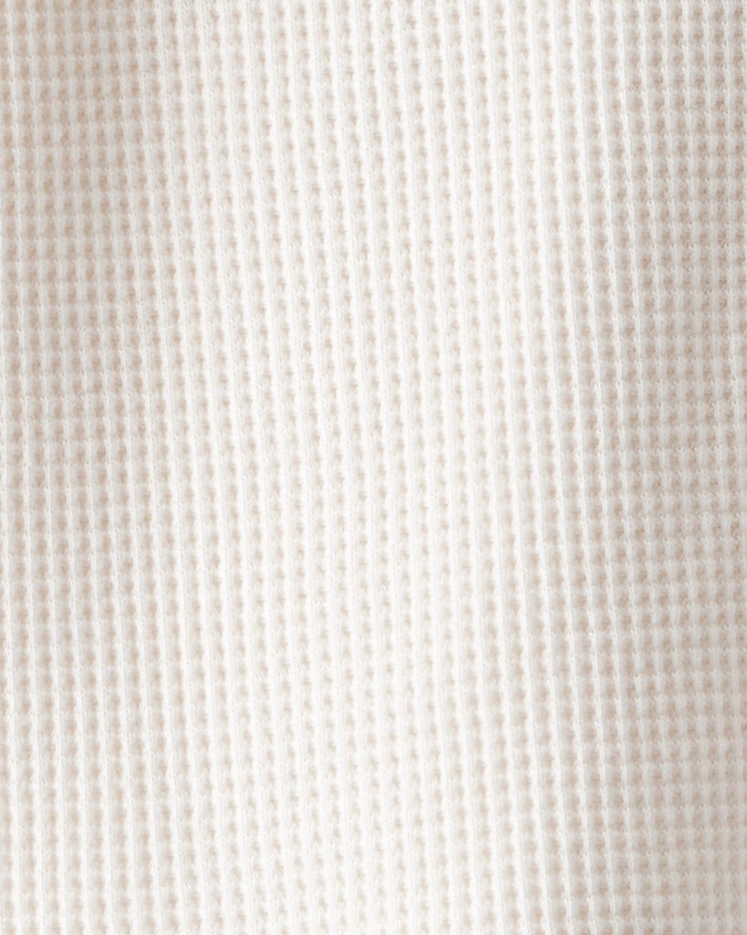 slide 3 of 3, Toddler Boy Long-Sleeve Waffle Knit Utility Shirt - White White 3T, 1 ct