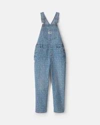 Oshkosh Girls Alphabet Denim Overalls - Medium Wash Medium Wash 8