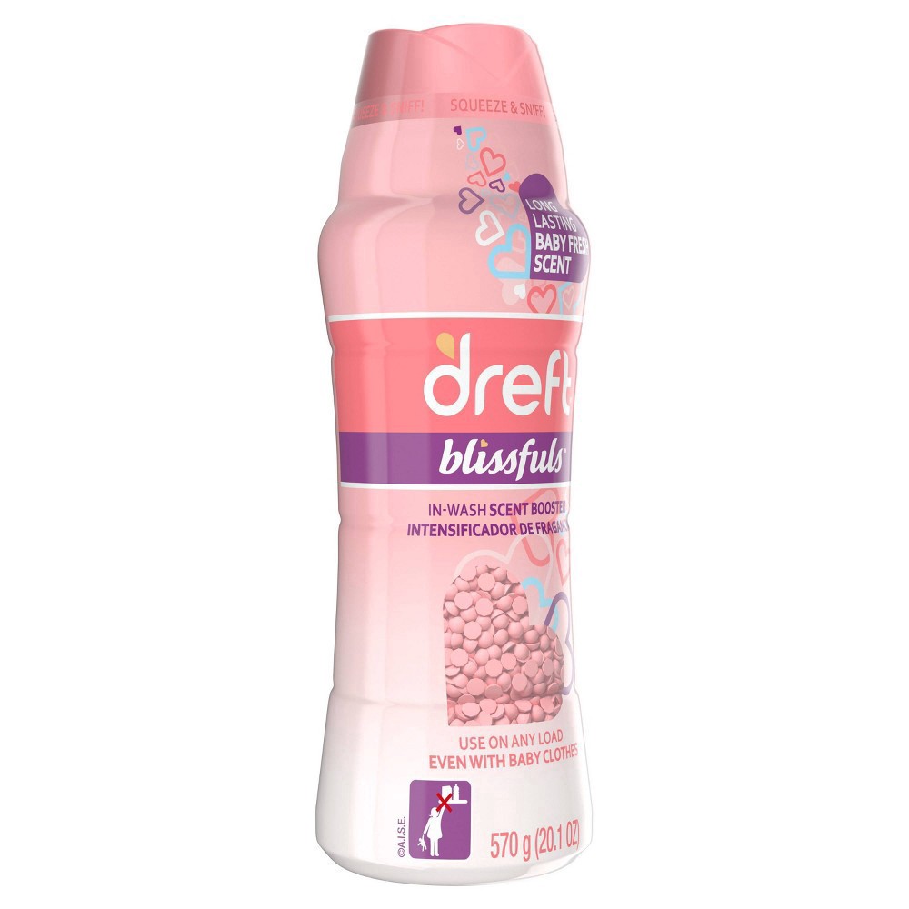 slide 4 of 21, Dreft Blissfuls In-Wash Scent Booster Beads, Baby Fresh Scent, 20.1 Oz, 20.1 oz