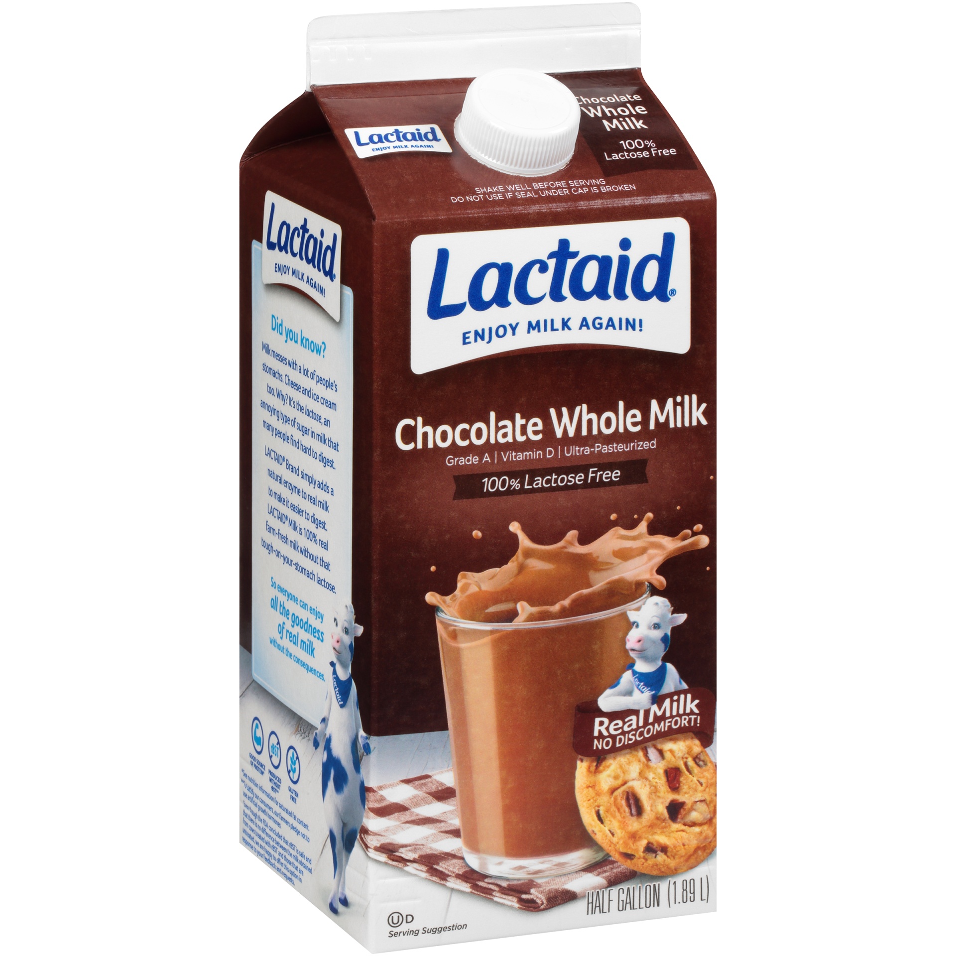 slide 2 of 7, Lactaid Chocolate Whole Milk, 64 oz