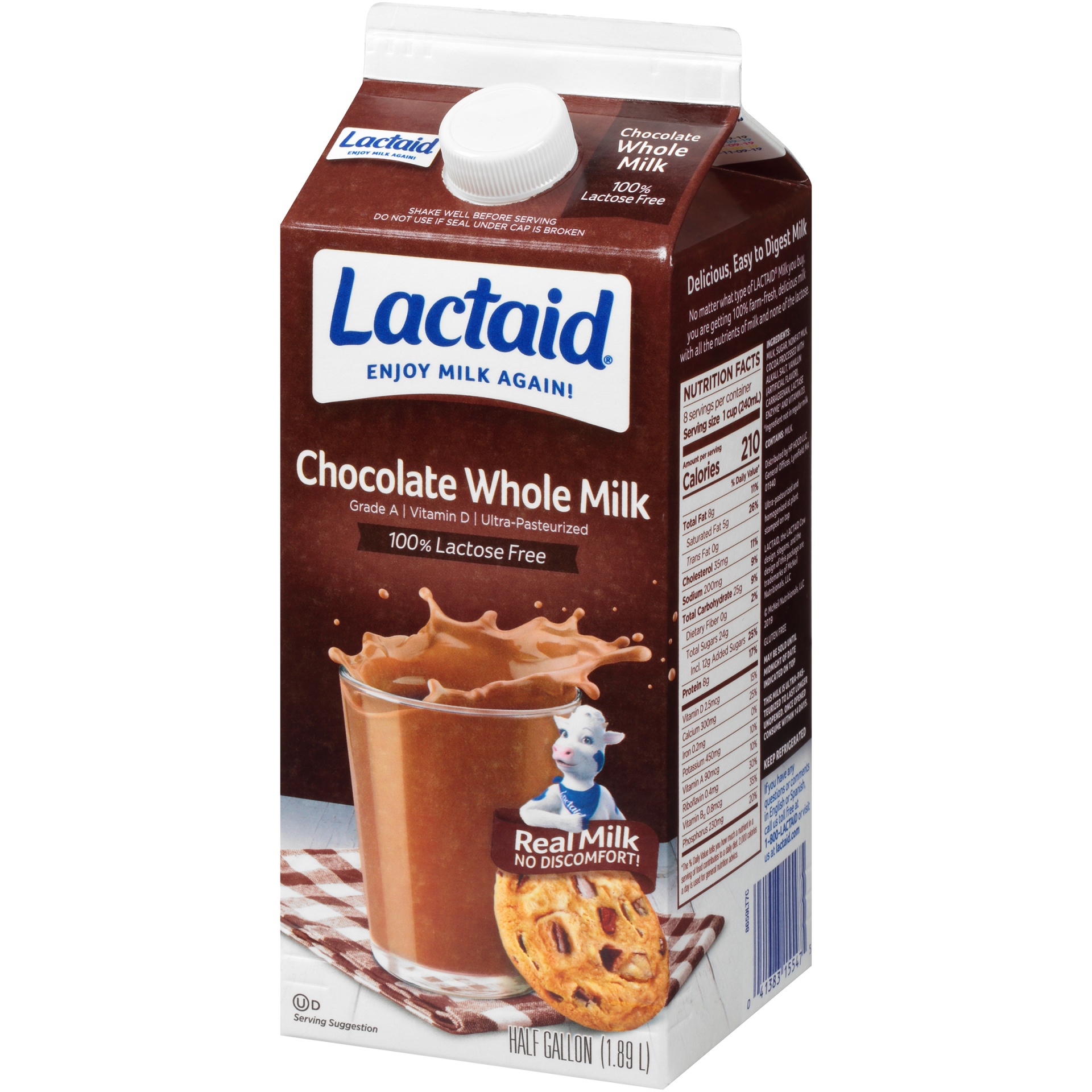 slide 3 of 7, Lactaid Chocolate Whole Milk, 64 oz