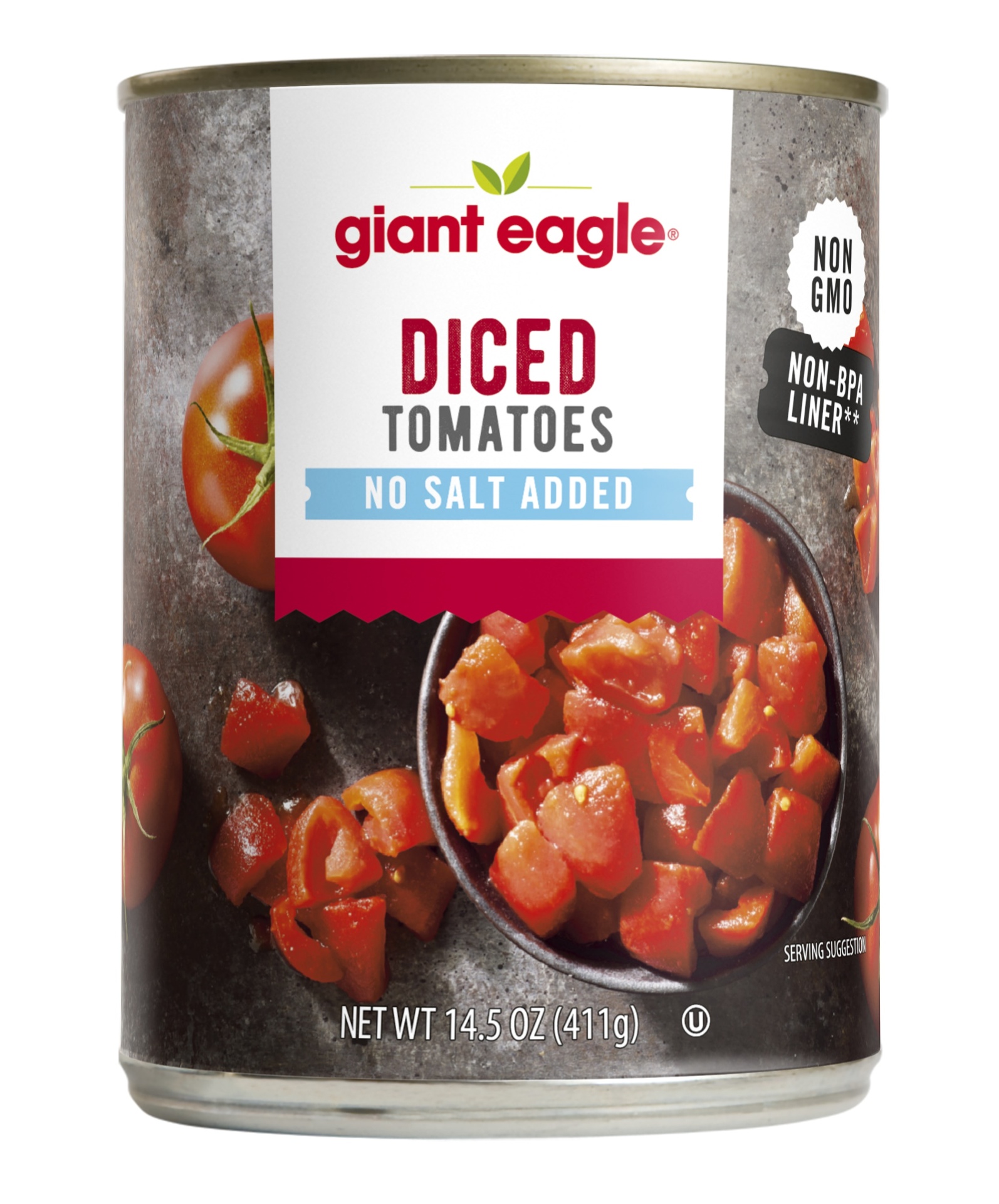 slide 1 of 1, Ge Diced Tomatoes Nsa, 14.5 oz