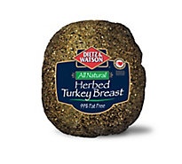 slide 1 of 1, Dietz & Watson All Natural Turkey Breast Herbed, per lb