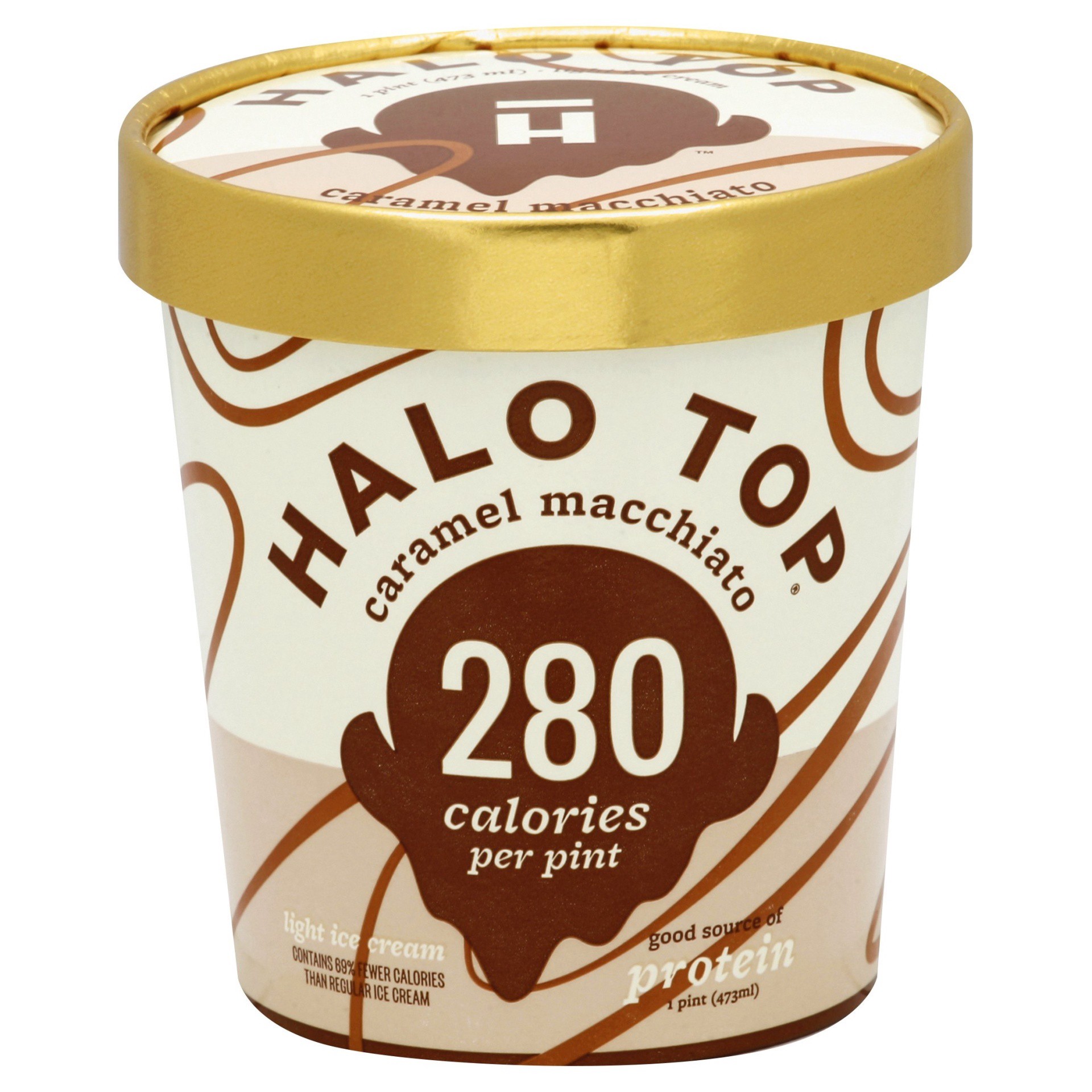 slide 1 of 6, Halo Top Creamery Caramel Macchiato Ice Cream, 16 oz