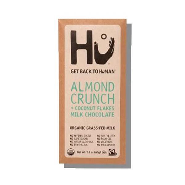 slide 1 of 1, Hu Almond Crunch + Coconut Flakes Milk Chocolate 2.1 oz, 2.10 oz