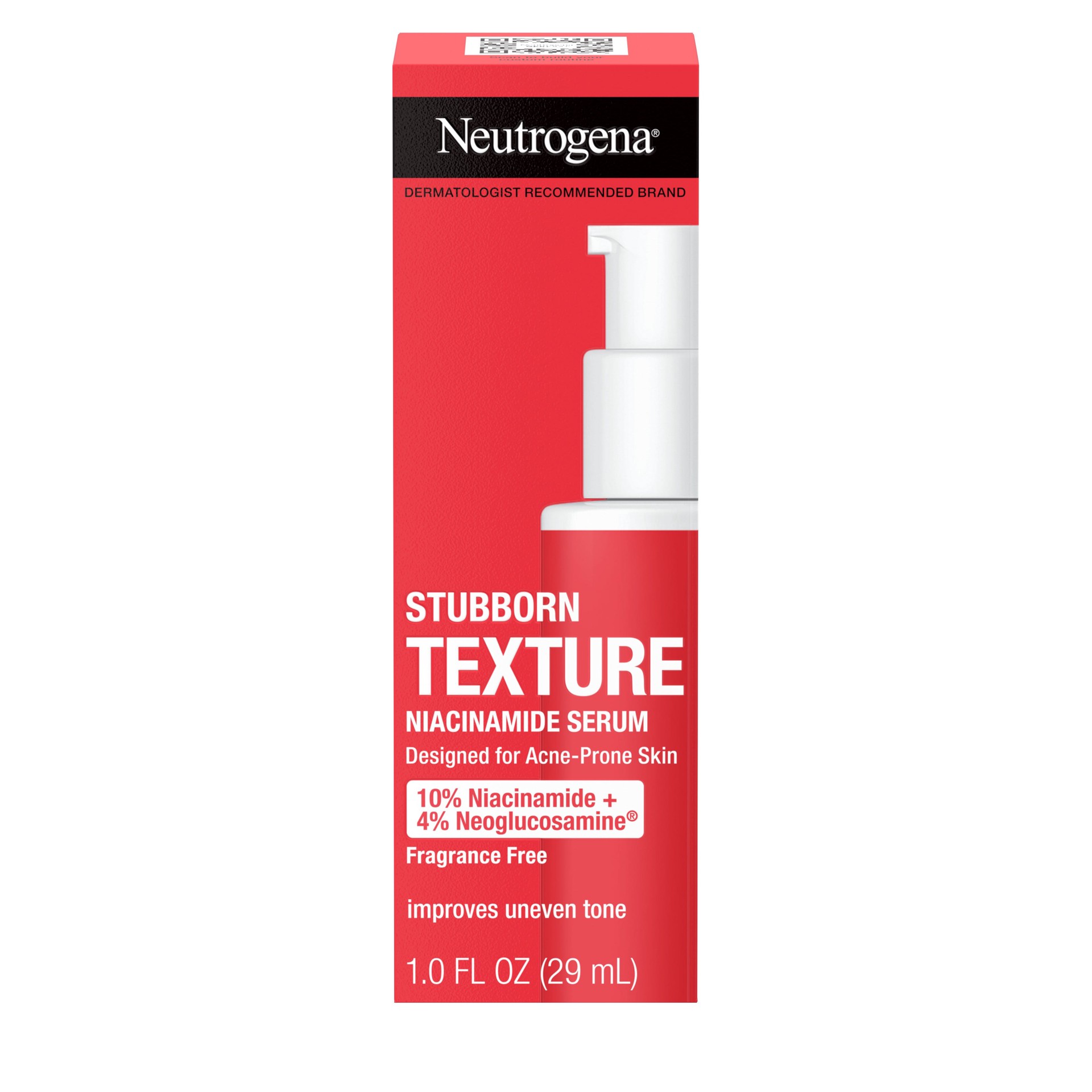 slide 3 of 9, Neutrogena Stubborn Texture Resurfacing Face Serum, Niacinamide, 1 oz, 1 oz